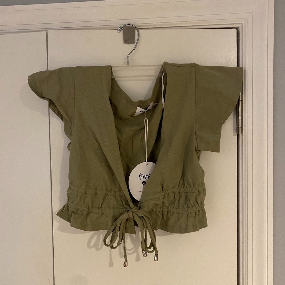 JAMISON REID CROP TOP KHAKI